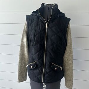 Coalition LA jacket Black Quilted puffer size Medium